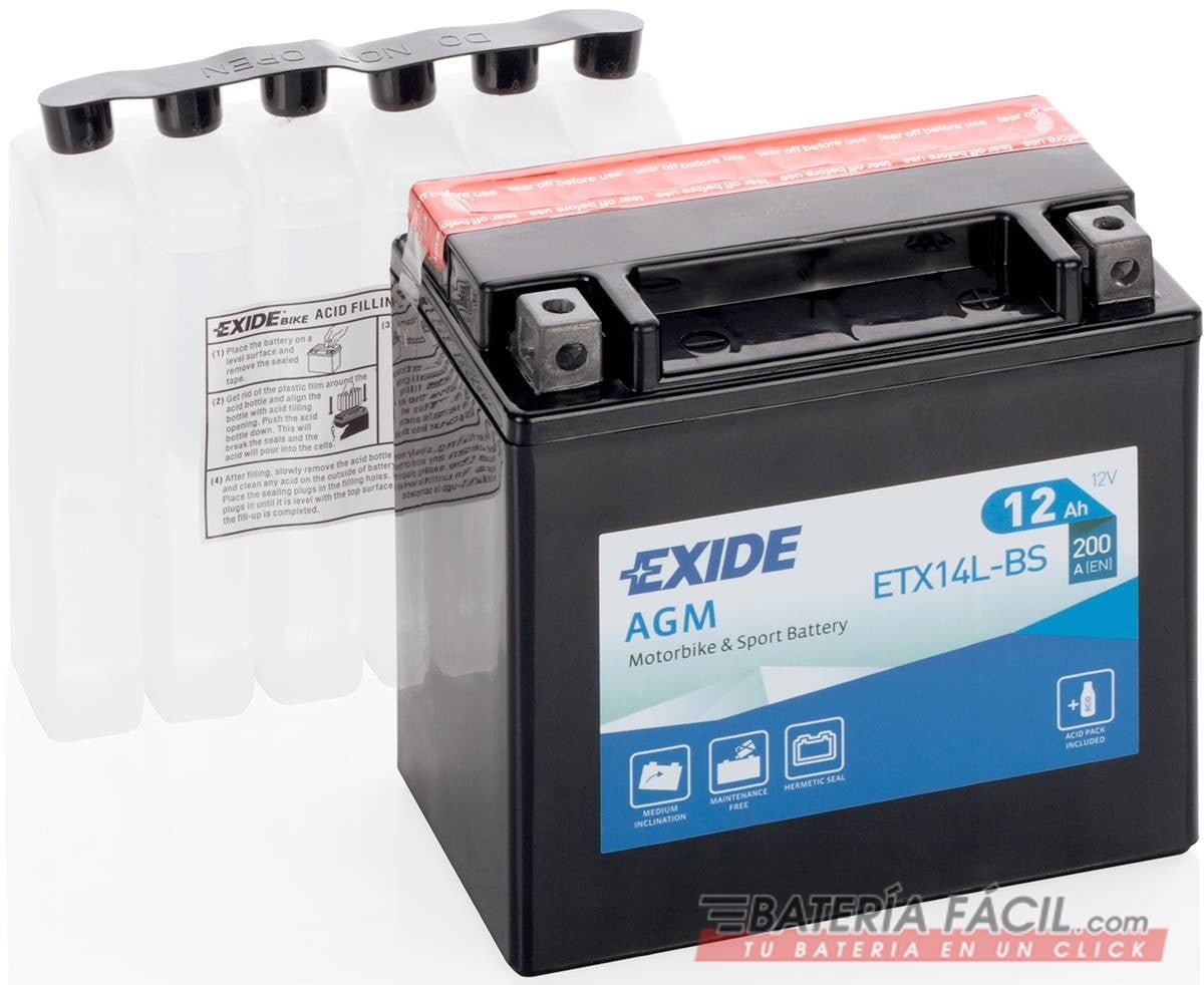 bateria exide agm etx14l bs 1