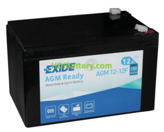 Batería Exide AGM Ready 12 V 12 Ah AGM12-12F 1 bateria exide agm ready 12 v 12 ah agm12 12f 1