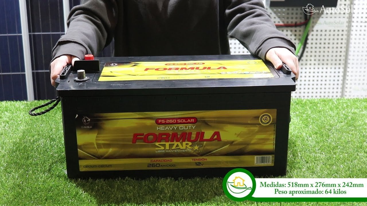 Batería solar Formula Star 12 V 260 Ah 1 bateria solar formula star 12 v 260 ah 1