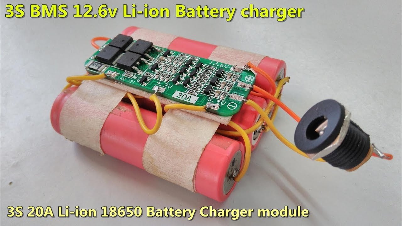 3 celdas ion de litio