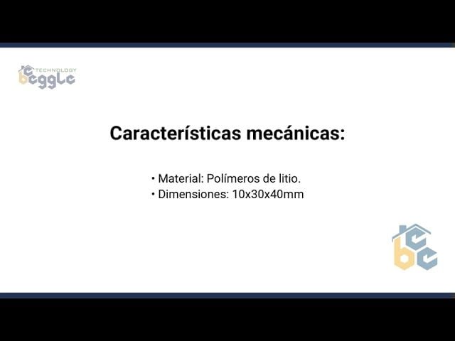 bateria de 3.7 v 1000mah