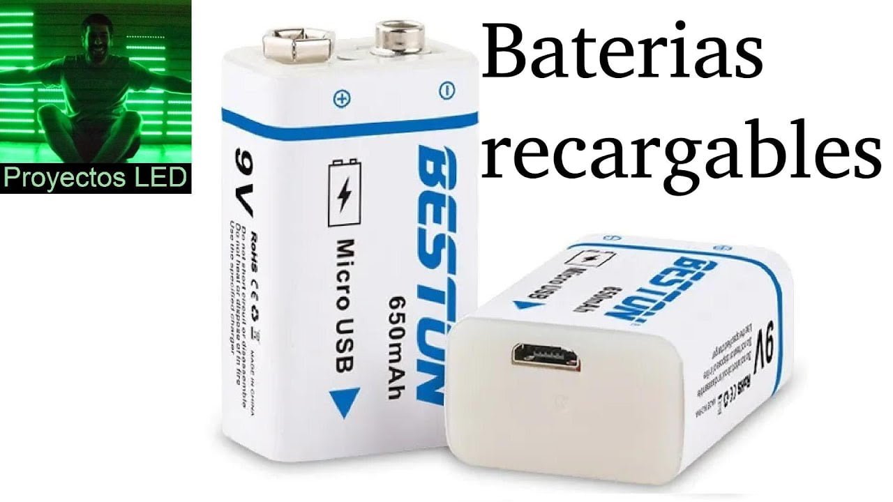 La Mejor Batería de Litio 9V Recargable: Guía Completa e Comparativa 1 bateria litio 9v recargable