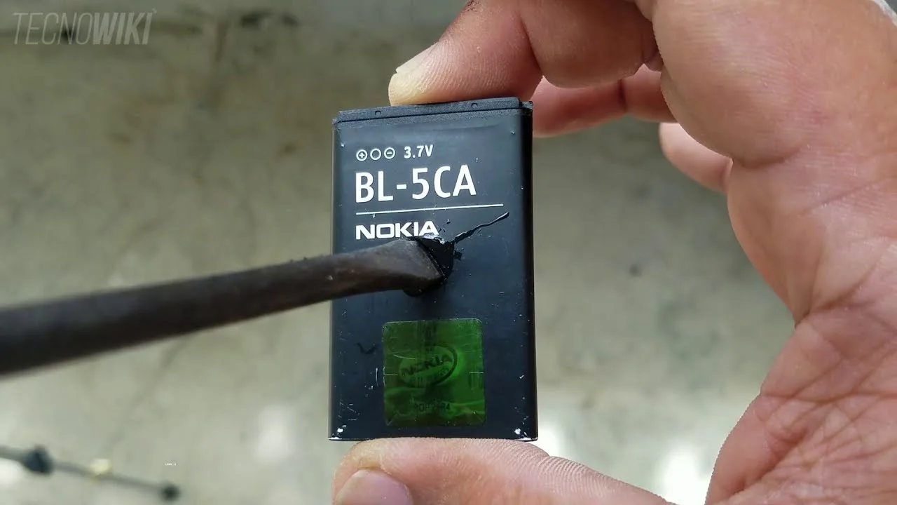bateria litio perforada