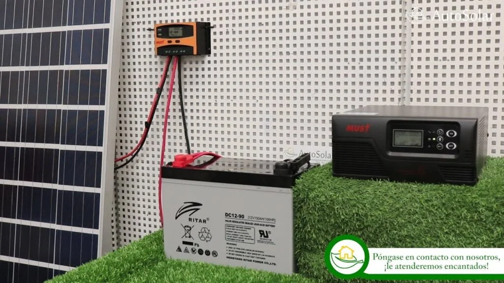 bateria para panel solar de 250w