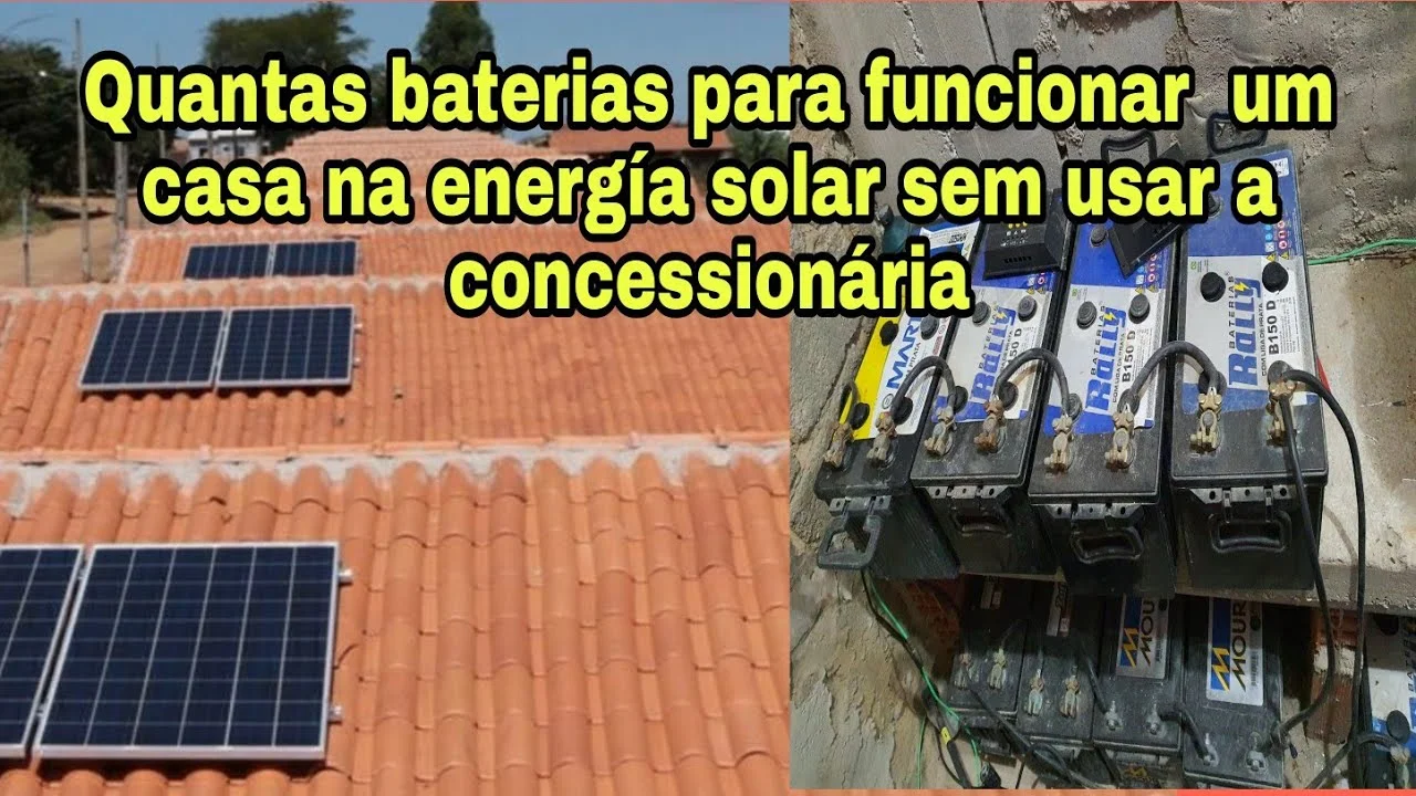 bateria placa solar