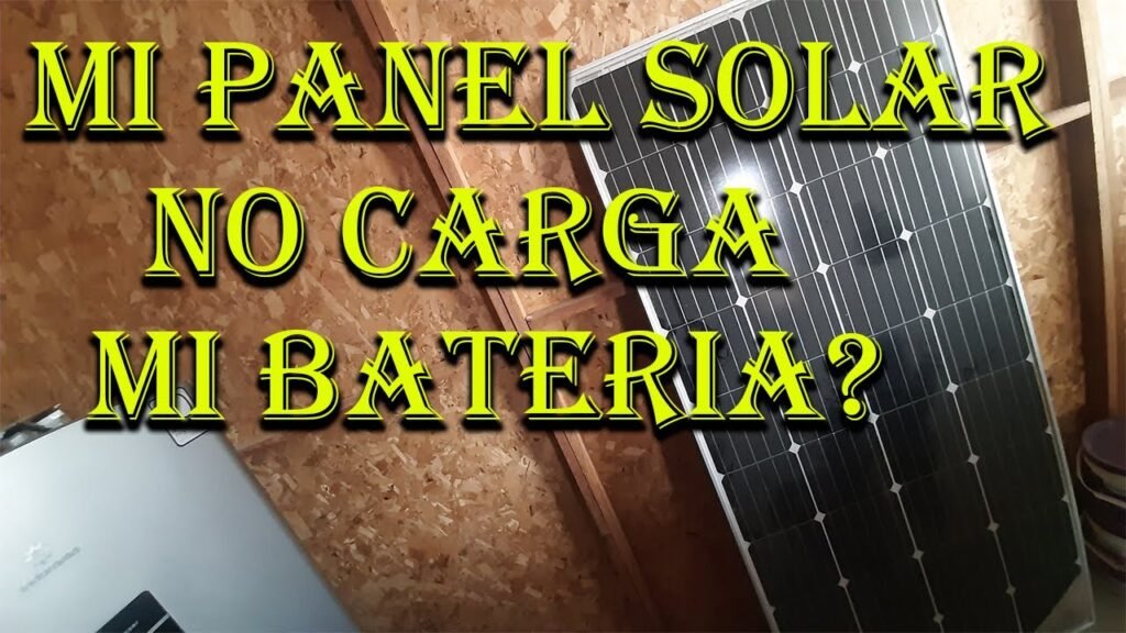 mi panel solar no carga