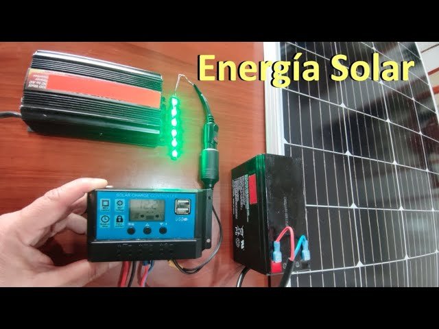 panel solar con bateria recargable