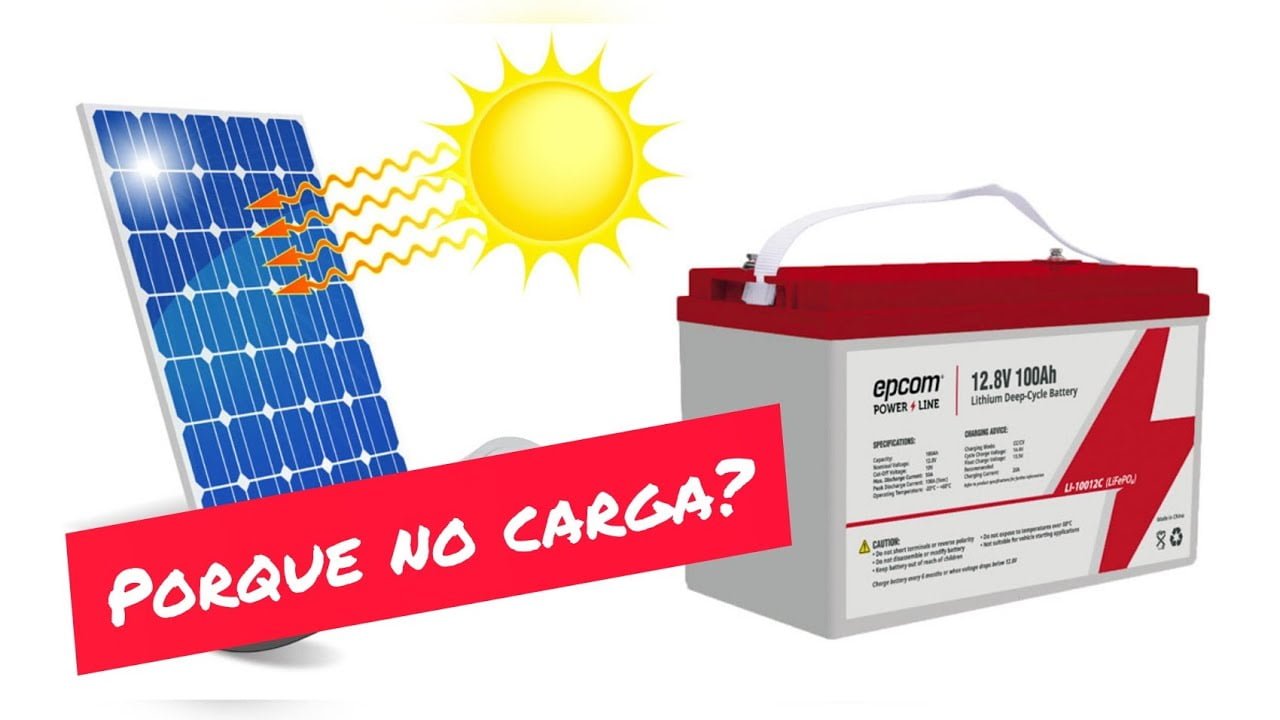 placa solar no carga bateria